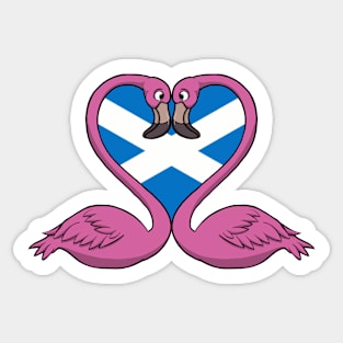 Flamingo Scotland Sticker